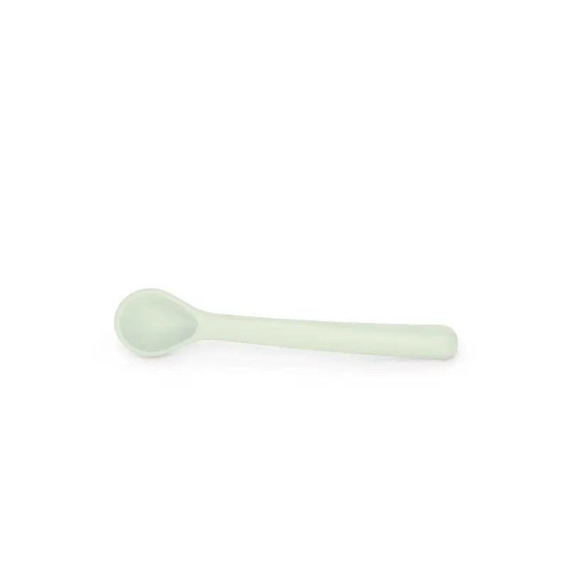 Suavinex Stoviglie in silicone 4 pezzi con ventosa, +4 mesi, verde