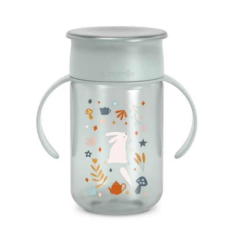Tazza Suavinex 360 Non-Spill 340 Ml, +12 Mesi, Verde Meraviglia