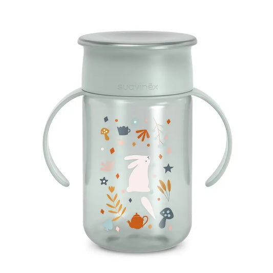 Tazza Suavinex 360 Non-Spill 340 Ml, +12 Mesi, Verde Meraviglia