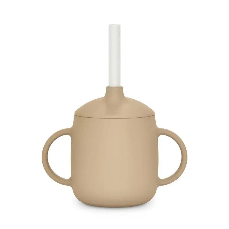 Tazza di apprendimento in silicone Suavinex 3 in 1, +6 mesi, beige