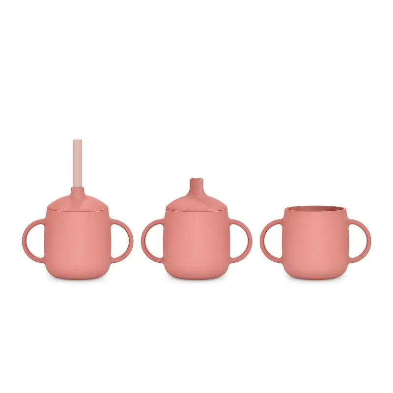 Tazza di apprendimento Suavinex 3-in-1 in silicone, +6 mesi, rosa