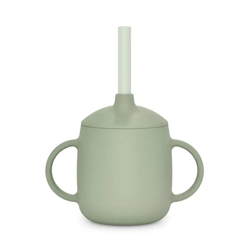 Tazza di apprendimento Suavinex 3 in 1 in silicone, +6 mesi, verde