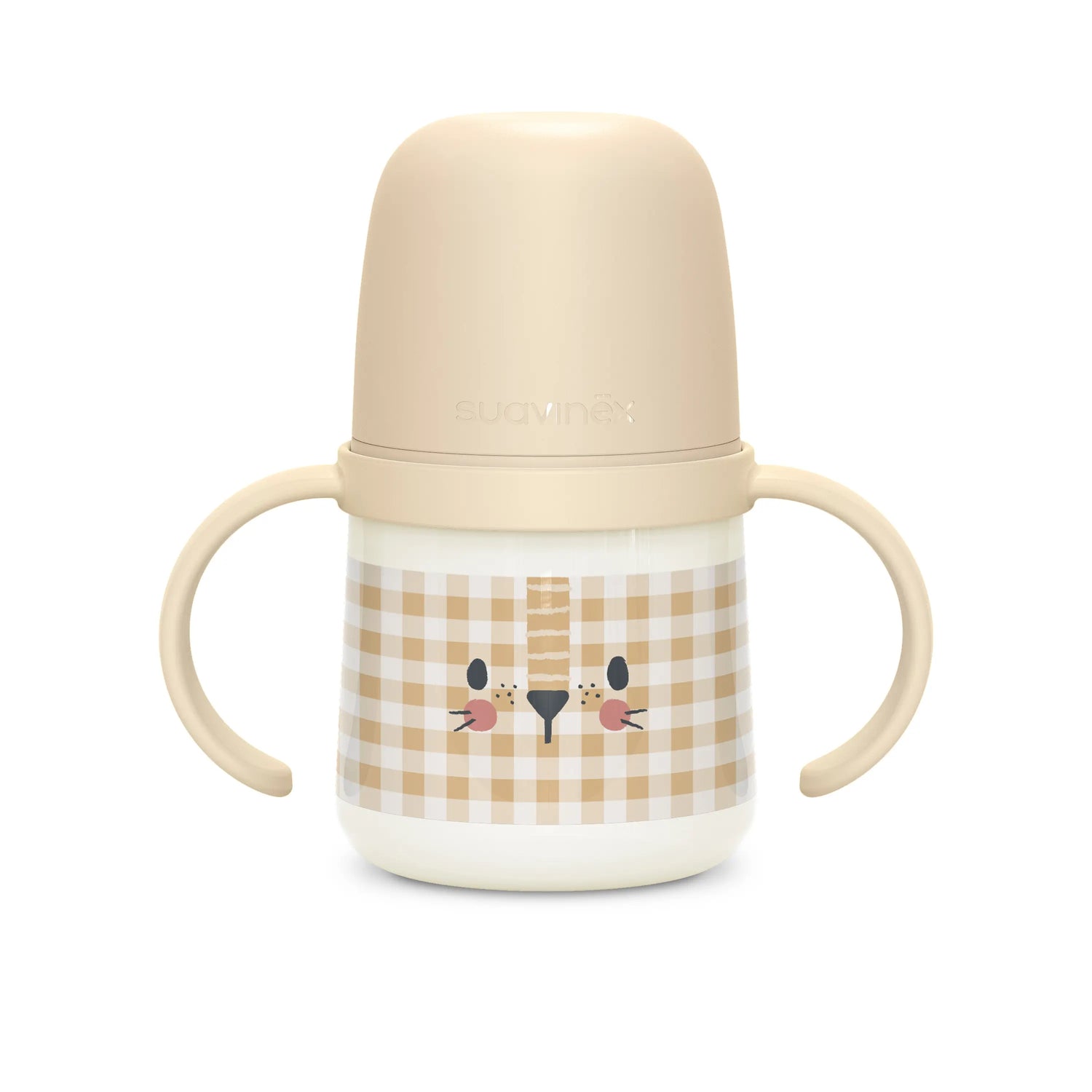 Tazza di apprendimento per bambini Suavinex, anticolica, +6 mesi, beige, 1 unità