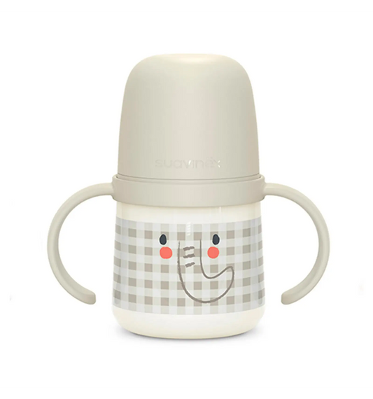 Tazza di apprendimento per bambini Suavinex, anticolica, +6 mesi, grigio, 1 unità