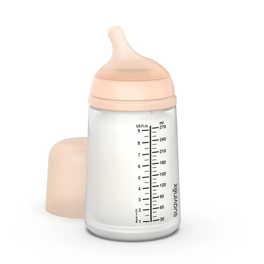 Suavinex Bottiglia Anticolica Zero Zero 270 Ml, Flusso Medio (M), +3 Mesi, Fiera