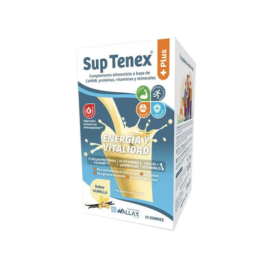 Sup Tenex Plus Vaniglia, 32 g x 15 bustine