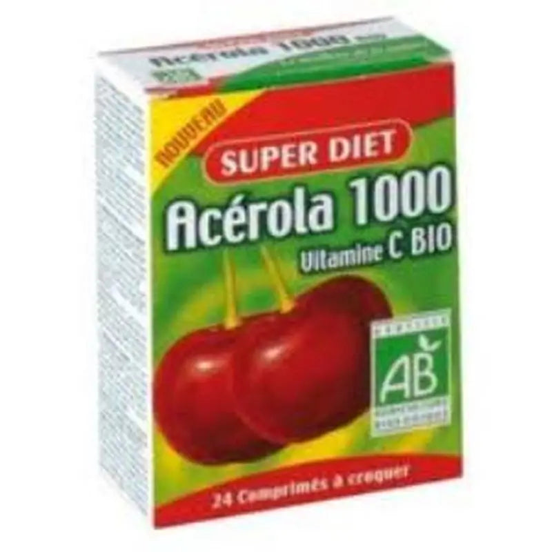 Superdiet Acerola Bio 1000 24 Chewable Tablets