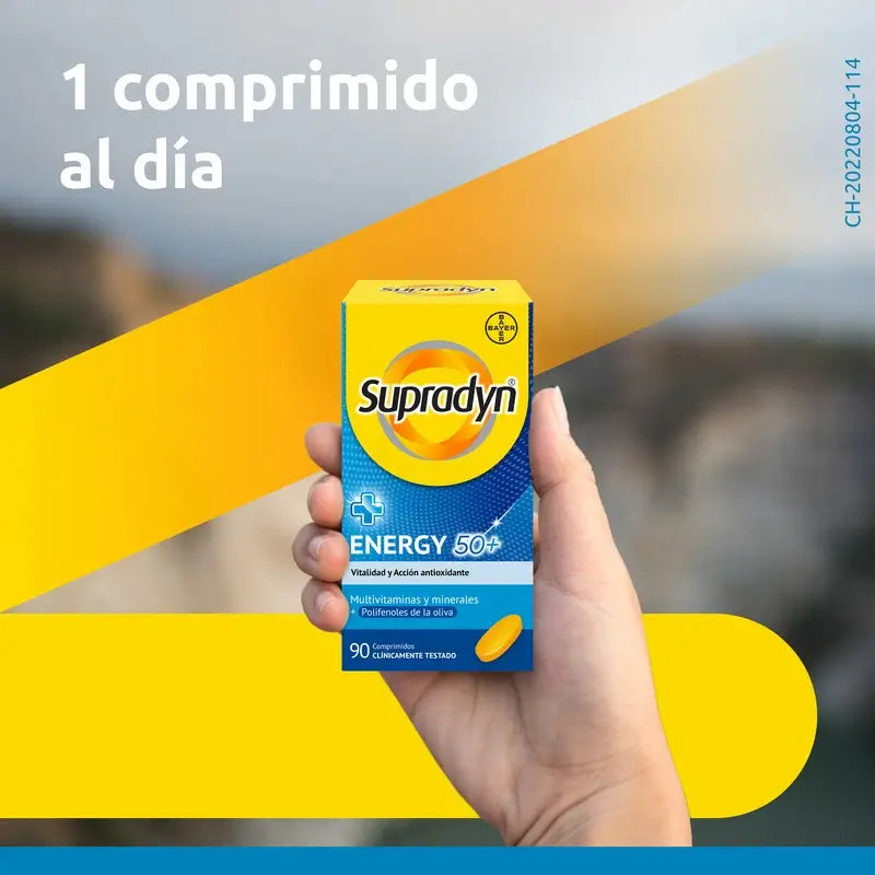 Supradyn Energy 50+ Vitamine, minerali ed energia, 90 compresse