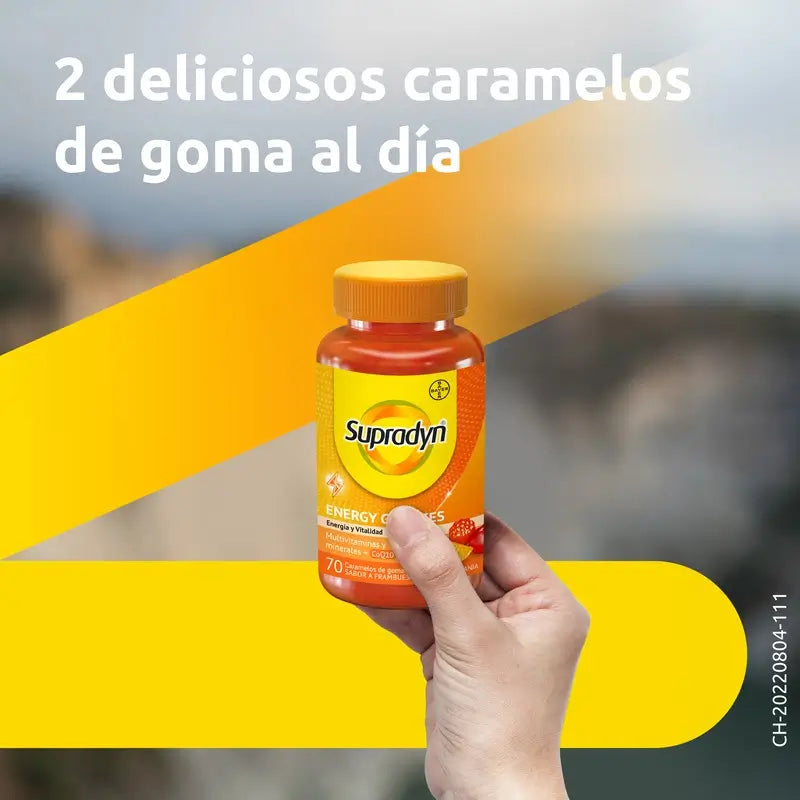 Vitamine energetiche e multivitamine energetiche Supradyn, 70 gommine