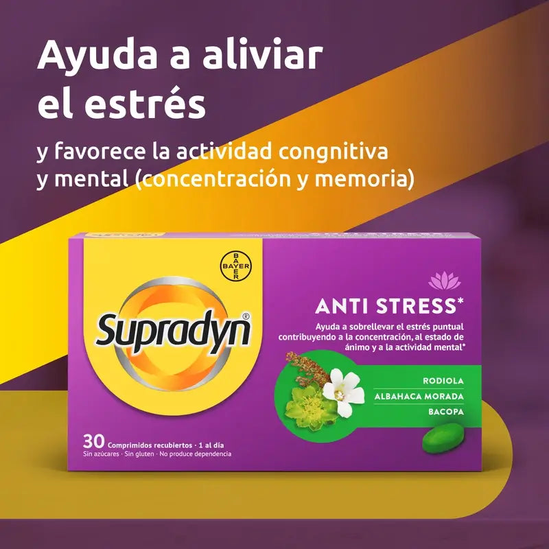 Supradyn Anti-Stress Concentrazione e Memoria, 30 compresse