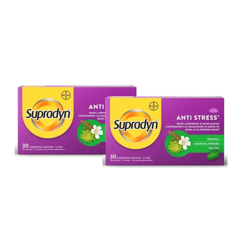 Supradyn Anti Stress Concentrazione e Memoria, confezione da 2 x 30 compresse
