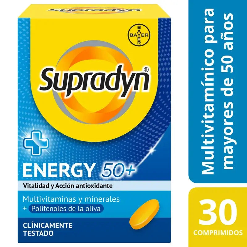 Supradyn Energy 50+ Vitamine, minerali ed energia, 30 compresse