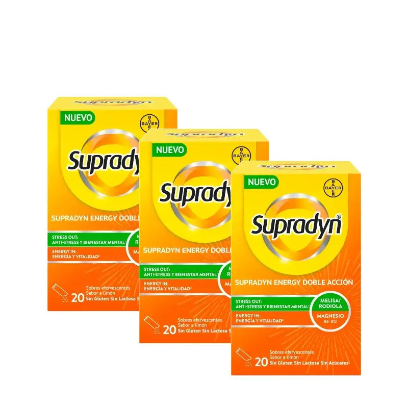 Supradyn Energy Doppia Azione, confezione da 3 x 20 bustine