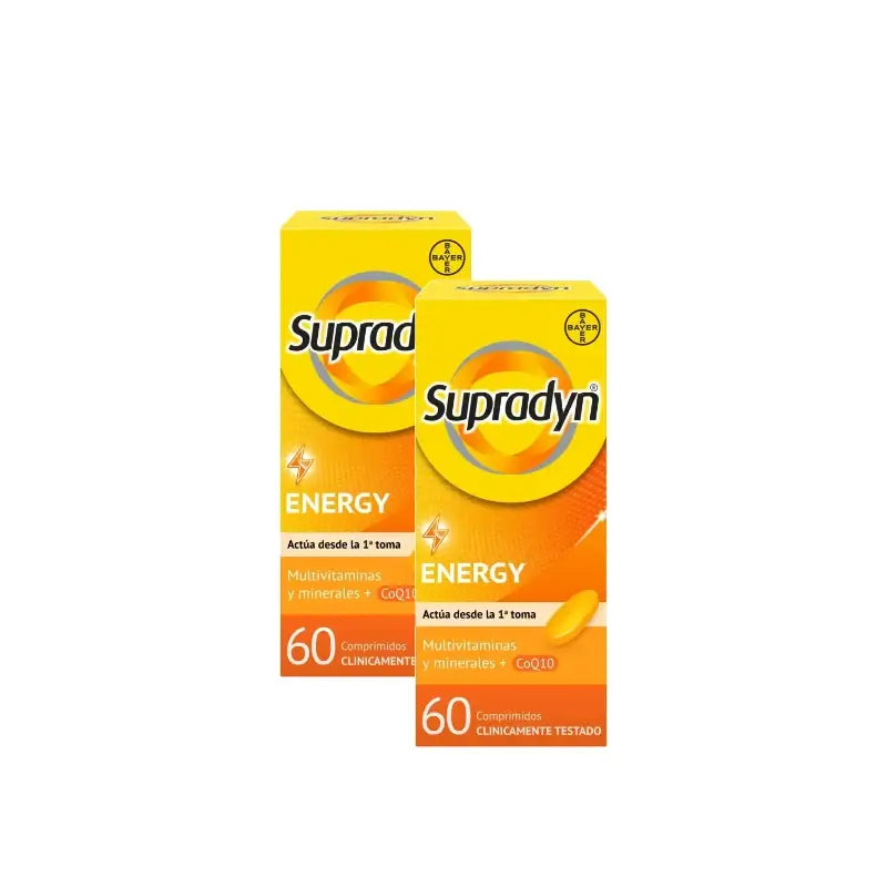 Supradyn Energy: vitamine, minerali, energia e vitalità, confezione da 2 x 60 compresse