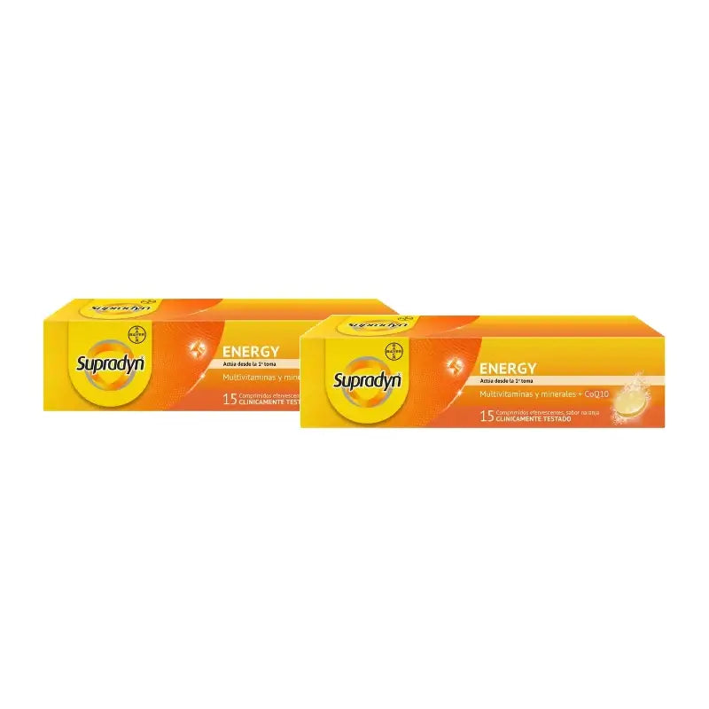 Supradyn Energy Vitamine ed energia, confezione da 2 x 15 compresse effervescenti