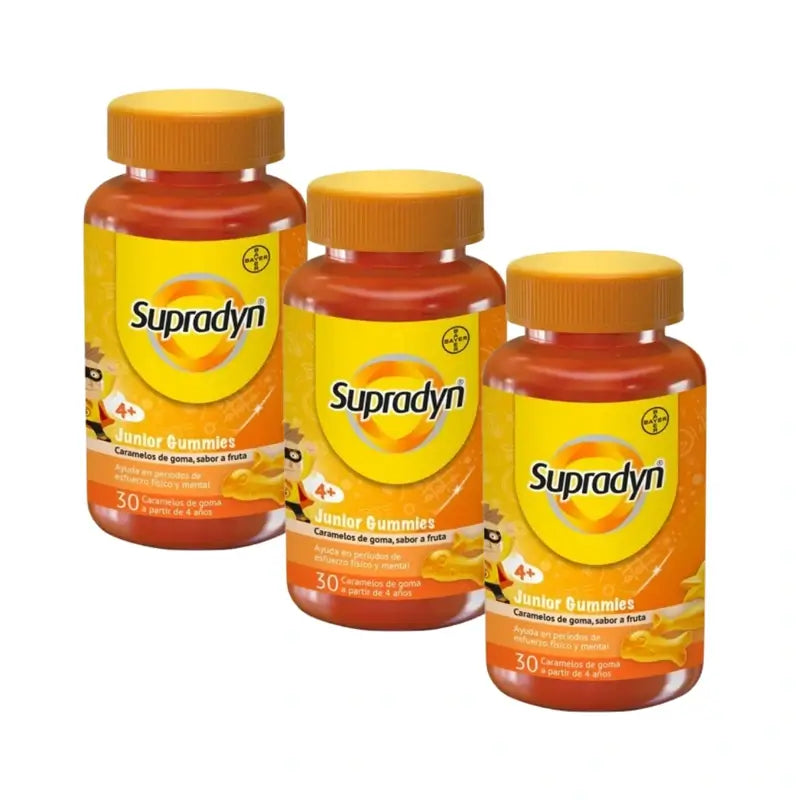Supradyn Junior Gummies, 3X30 Chewy Sweets