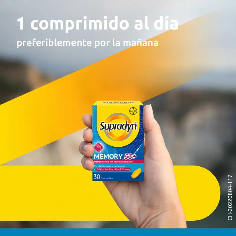 Supradyn Memory 50+ Vitamine, minerali ed energia con ginseng, 30 compresse