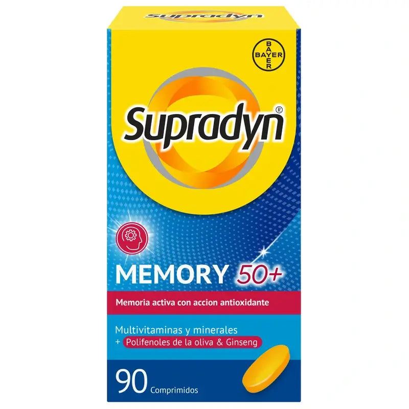 Supradyn Memory 50+ Vitamine, minerali ed energia con ginseng, 90 compresse
