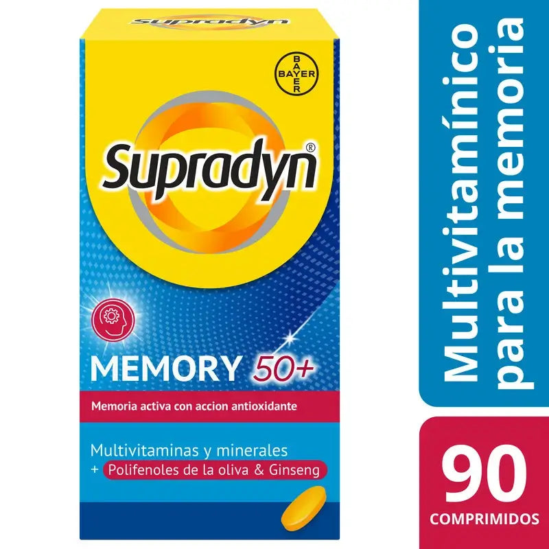 Supradyn Memory 50+ Vitamine, minerali ed energia con ginseng, 90 compresse