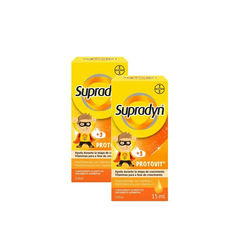 Supradyn Protovit Vitamine e minerali per bambini, confezione da 2 x 15 ml