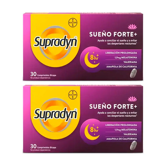 Supradyn Sleep Forte+ riduce i risvegli notturni, confezione da 2 x 30 compresse