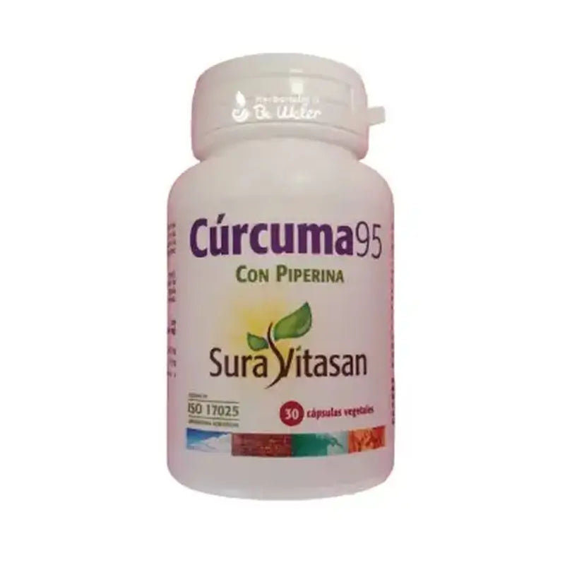 Sura Vitasan Curcuma 95% Std con Piperina , 30 capsule