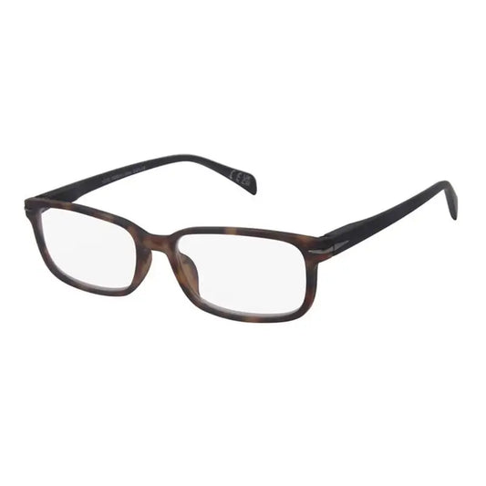 Occhiali da lettura per presbiopia Surgicalmed Euro Optics Duna (marrone scuro opaco, aste nere e decorazioni grigio scuro) (+2,50)