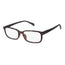 Occhiali da lettura per presbiopia Surgicalmed Euro Optics Duna (marrone scuro opaco, aste nere e decorazioni grigio scuro) (+3.00)