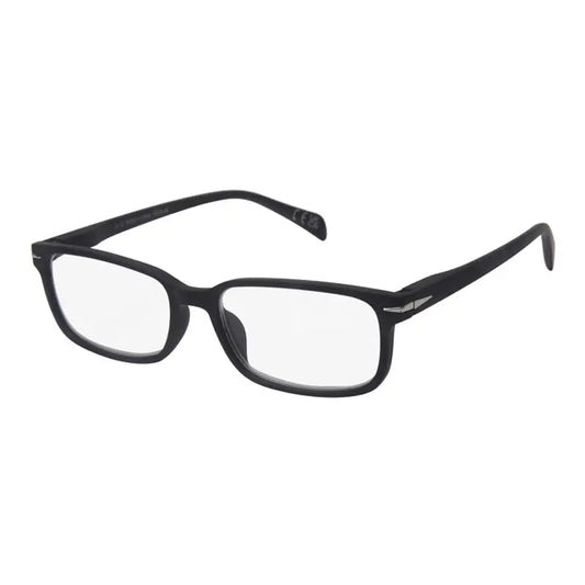 Surgicalmed Euro Optics Duna Occhiali da lettura per presbiopia (nero opaco con decorazioni argento) (+1.00) Nero opaco con decorazioni argento, 1 pezzo