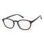 Surgicalmed Euro Optics Halo Presbyopia Occhiali da lettura (marrone con decorazioni argento) (+2.50) Marrone con decorazioni argento, 1 pezzo