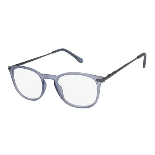 Occhiali da lettura per presbiopia Surgicalmed Euro Optics Light (aste blu opaco e grigio scuro) (+1,50) aste blu opaco e grigio scuro, 1 pezzo