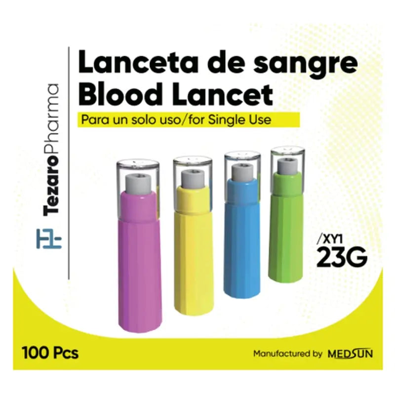 Lancette di sicurezza Surgicalmed Tezaro Pharma 23G X 1,8 Mm , 100 pz.