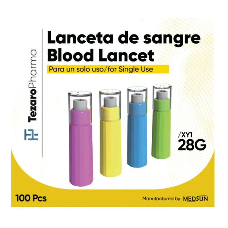 Lancette di sicurezza Surgicalmed Tezaro Pharma 28G X 1,8 Mm , 100 pezzi