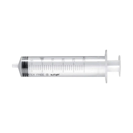 Surgicalmed Rays 20 Ml siringhe monouso a tre corpi cono Luer centrale senza ago Inj/Light - Confezione da 50 pezzi, 50 pezzi