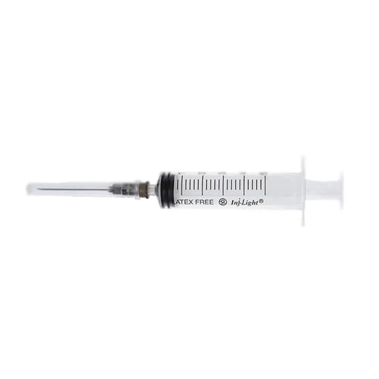 Siringhe monouso Surgicalmed Rays da 2,5 Ml a tre corpi cono Luer centrale con ago 23G 0,65X30 Mm Inj/Light - Scatola da 100 unità, 100 unità