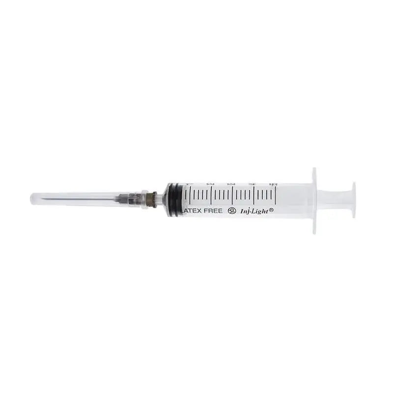 Siringhe monouso Surgicalmed Rays 5 Ml a tre corpi cono Luer centrale con ago 23G 0,65X30 Mm Inj/Light - Confezione da 100 pz, 100 pz.