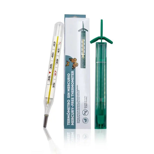 Termometro al gallio senza mercurio Surgicalmed Tezaro Pharma con lente d'ingrandimento e custodia per agitatore, 1 pz.
