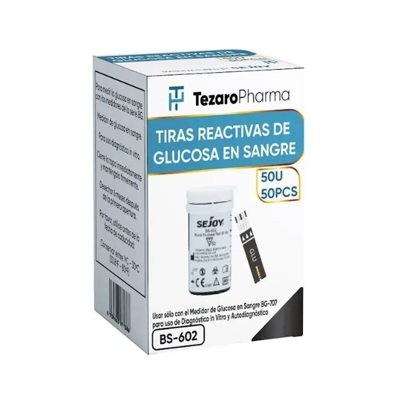 Surgicalmed Tezaro Pharma Tezaro Pharma Strisce reattive per la glicemia - Confezione da 50 unità, 50 unità