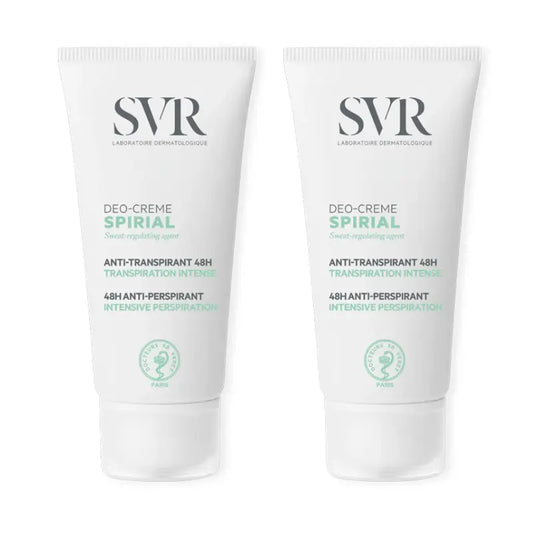 Svr Duplo Spirial Crema Deodorante Antitraspirante 48H, 2 X 50 Ml