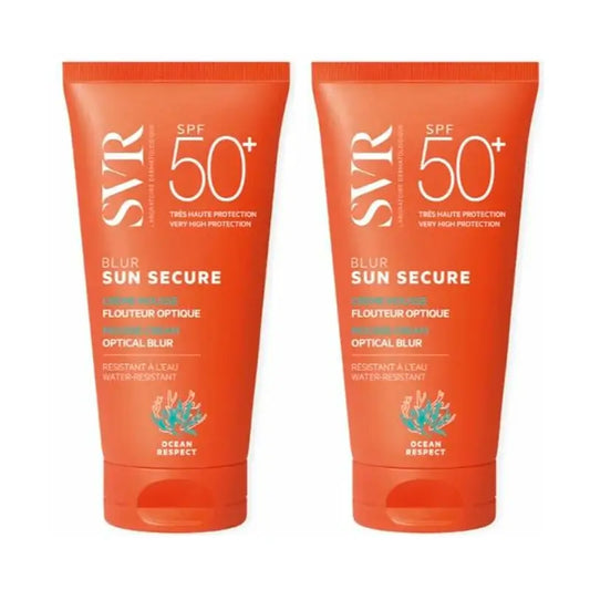 Svr Duplo Sun Secure Blur Spf50+ Non profumato, 2 X 50 Ml
