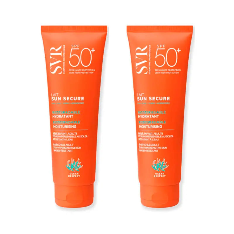 Svr Duplo Sun Secure Lait Biodegradabile Spf 50+ , 2 X 250 Ml