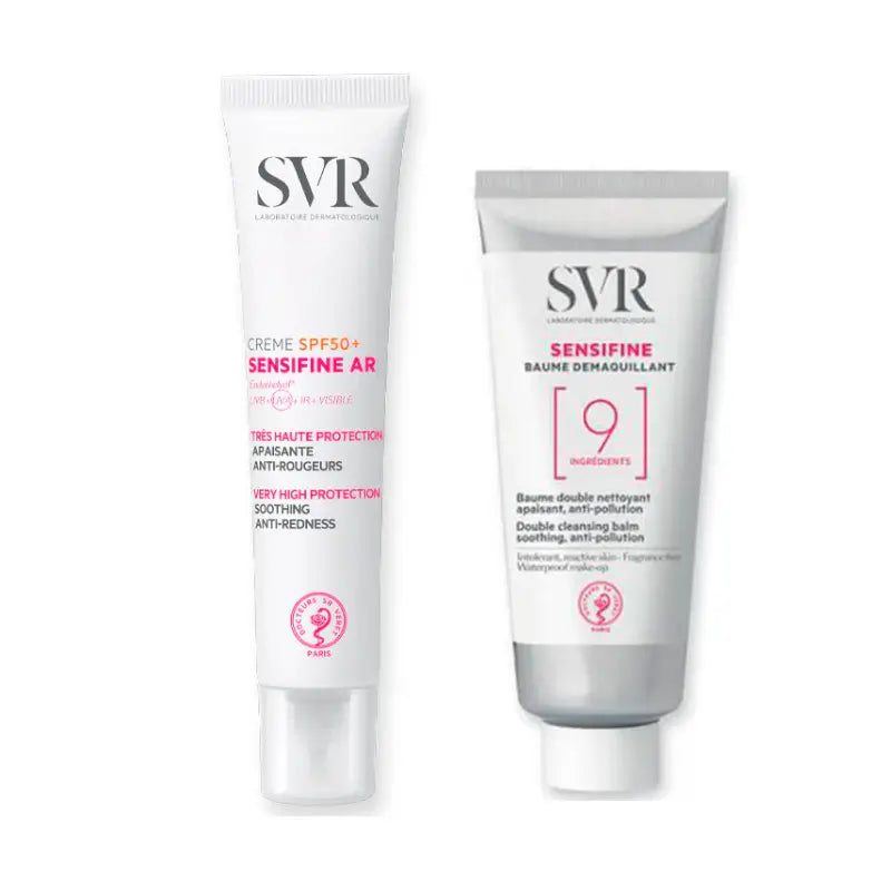 Svr Pack Routine Pelle sensibile e reattiva Balsamo struccante Sensifine 100 Ml + Sensifine Ar Creme Spf 50+ 40 Ml