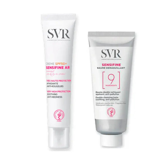 Svr Pack Routine Pelle sensibile e reattiva Balsamo struccante Sensifine 100 Ml + Sensifine Ar Creme Spf 50+ 40 Ml