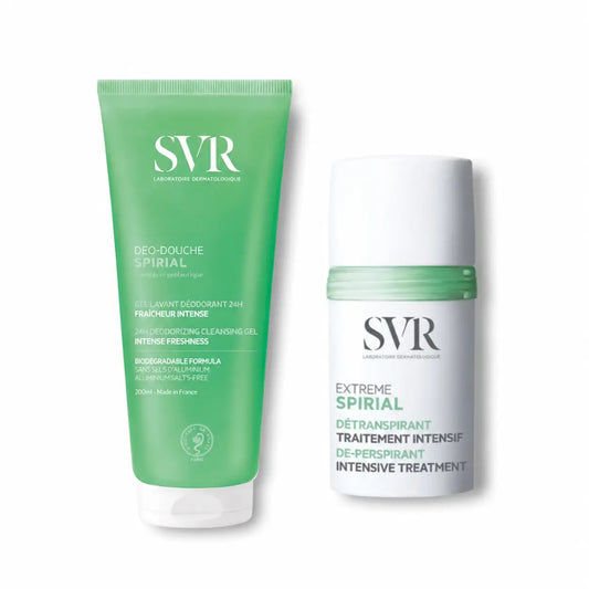Confezione Svr Spirial Deodorant Shower Gel 200 Ml + Spirial Extreme Deodorant 20 Ml
