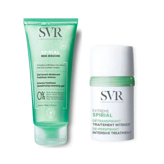Confezione Svr Spirial Deodorant Shower Gel 200 Ml + Spirial Extreme Deodorant 20 Ml
