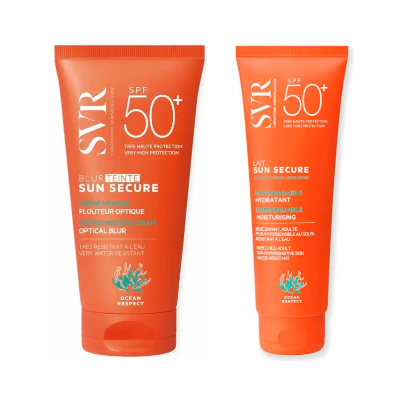 Confezione Sun Secure Blur Colour Teinte Spf50+ 50 Ml + Sun Secure Lait Biodegradabile Spf 50+ 250 Ml