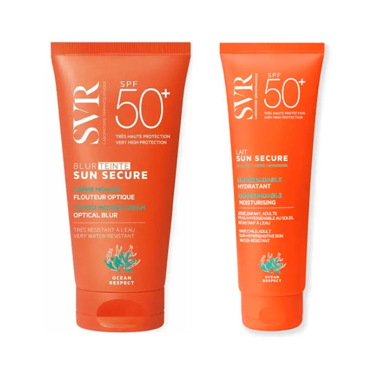 Confezione Sun Secure Blur Colour Teinte Spf50+ 50 Ml + Sun Secure Lait Biodegradabile Spf 50+ 250 Ml