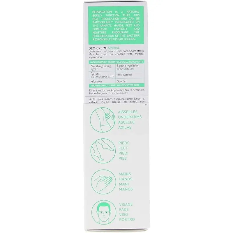SVR Spirial Duo Deo-Crema Antitraspirante 48h, 2x50 ml