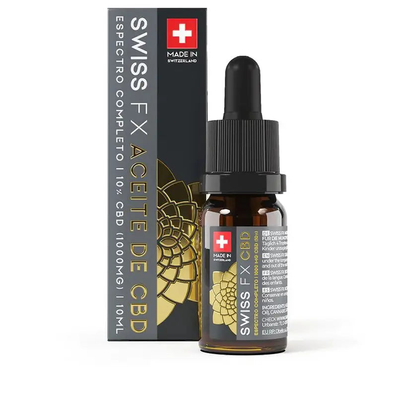 Olio di Cbd Swiss Fx 10% a spettro completo, 10 ml