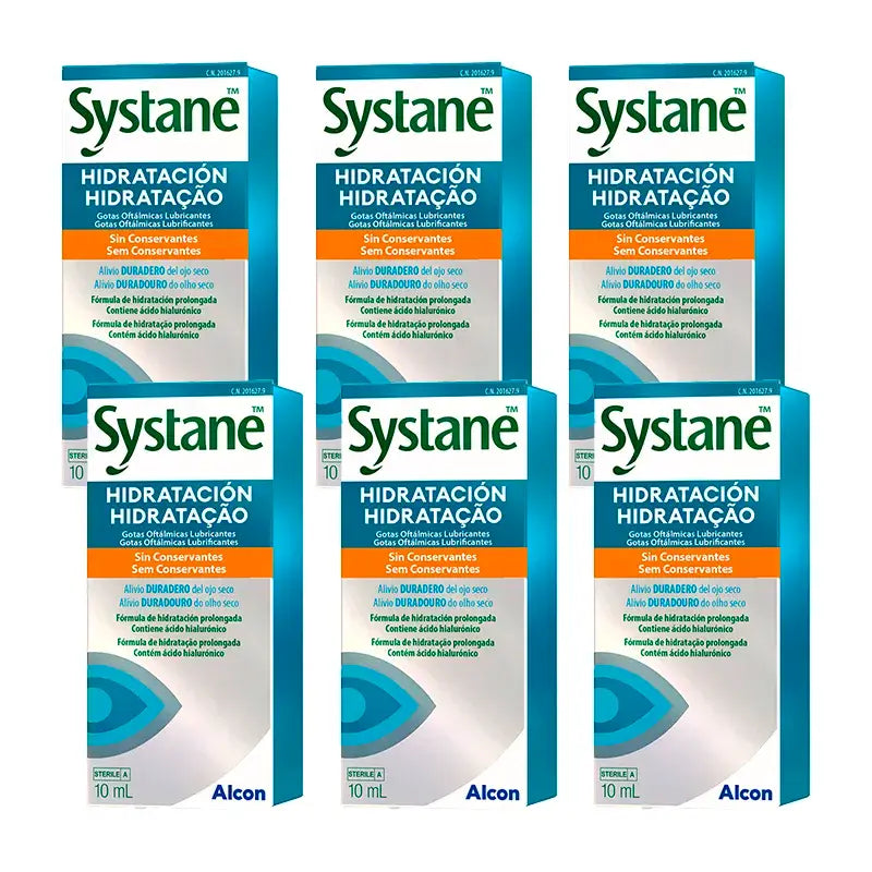 Systane Gocce oculari idratanti giornaliere, confezione da 6 X 10 Ml